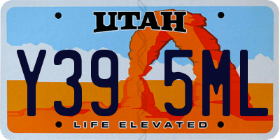 UT license plate Y395ML