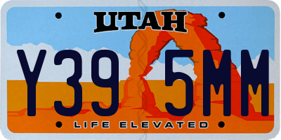 UT license plate Y395MM