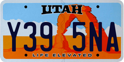 UT license plate Y395NA
