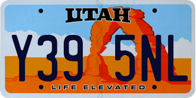 UT license plate Y395NL