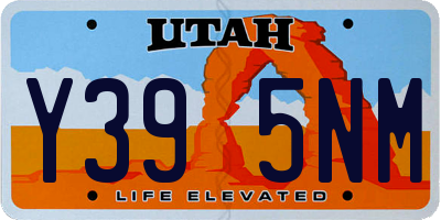 UT license plate Y395NM