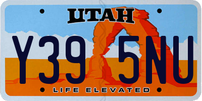 UT license plate Y395NU