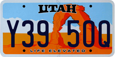UT license plate Y395OQ