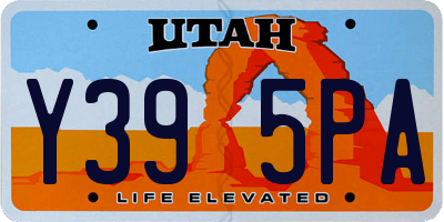 UT license plate Y395PA