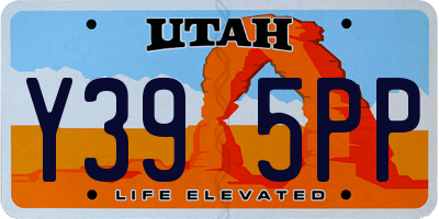 UT license plate Y395PP