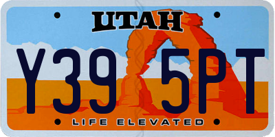 UT license plate Y395PT