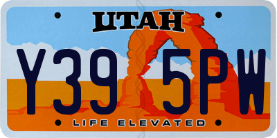 UT license plate Y395PW