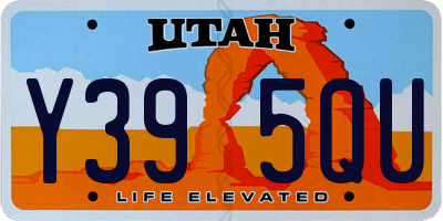 UT license plate Y395QU
