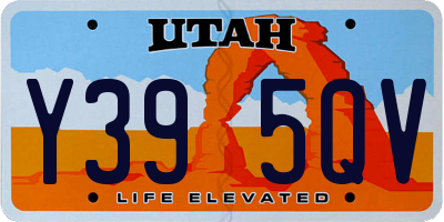 UT license plate Y395QV