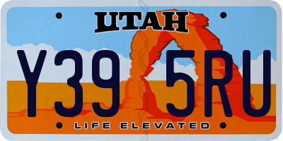 UT license plate Y395RU