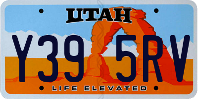 UT license plate Y395RV