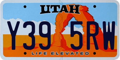 UT license plate Y395RW