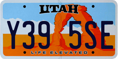 UT license plate Y395SE