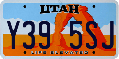 UT license plate Y395SJ
