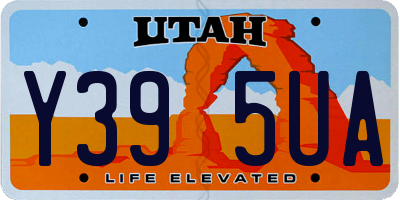 UT license plate Y395UA