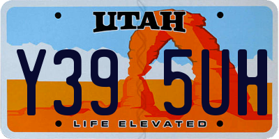 UT license plate Y395UH