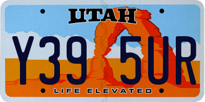 UT license plate Y395UR