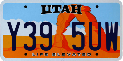UT license plate Y395UW