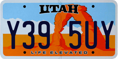 UT license plate Y395UY