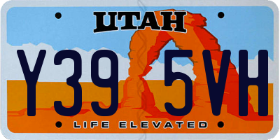 UT license plate Y395VH