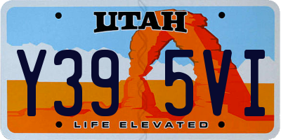UT license plate Y395VI