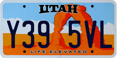 UT license plate Y395VL