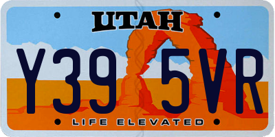 UT license plate Y395VR