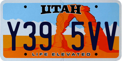 UT license plate Y395VV
