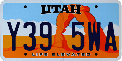 UT license plate Y395WA