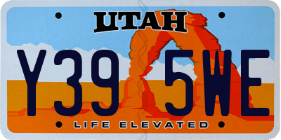 UT license plate Y395WE