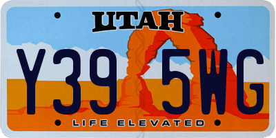 UT license plate Y395WG