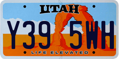 UT license plate Y395WH