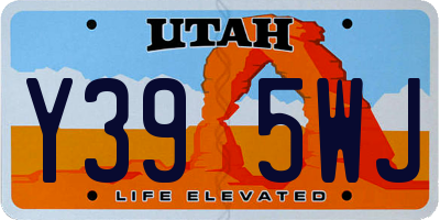 UT license plate Y395WJ