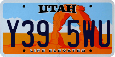 UT license plate Y395WU