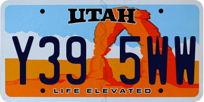UT license plate Y395WW