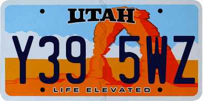 UT license plate Y395WZ