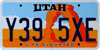 UT license plate Y395XE