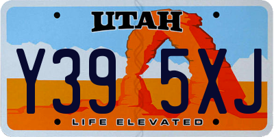 UT license plate Y395XJ