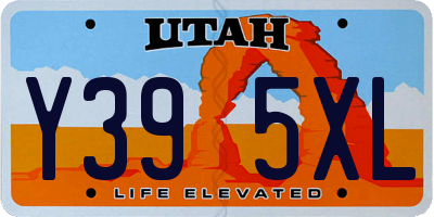 UT license plate Y395XL