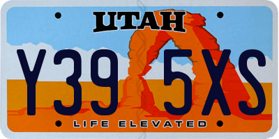 UT license plate Y395XS
