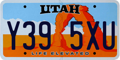 UT license plate Y395XU