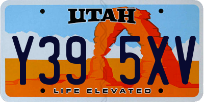 UT license plate Y395XV