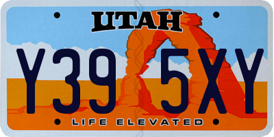 UT license plate Y395XY