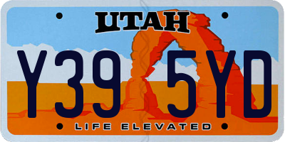 UT license plate Y395YD