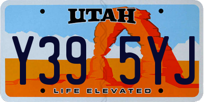 UT license plate Y395YJ
