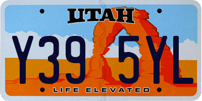 UT license plate Y395YL