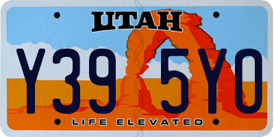 UT license plate Y395YO
