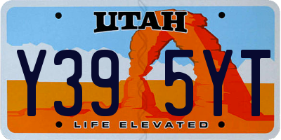UT license plate Y395YT