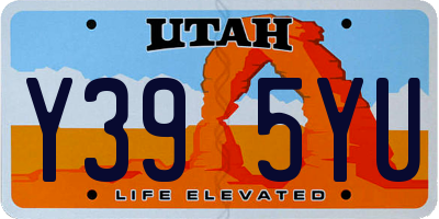 UT license plate Y395YU