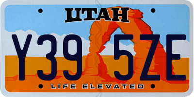 UT license plate Y395ZE